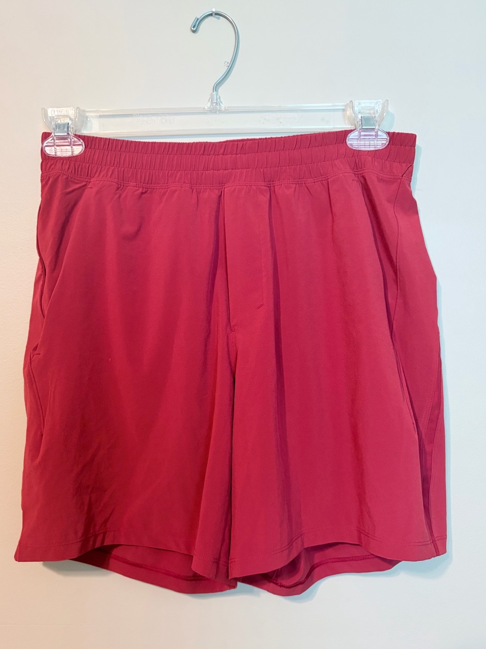 Lululemon Pace Breaker Short 7”Unlined Men's Deep Red Size M